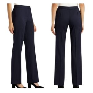Lafayette 148 lightweight Italian wool blue trousers pants in blue 12P